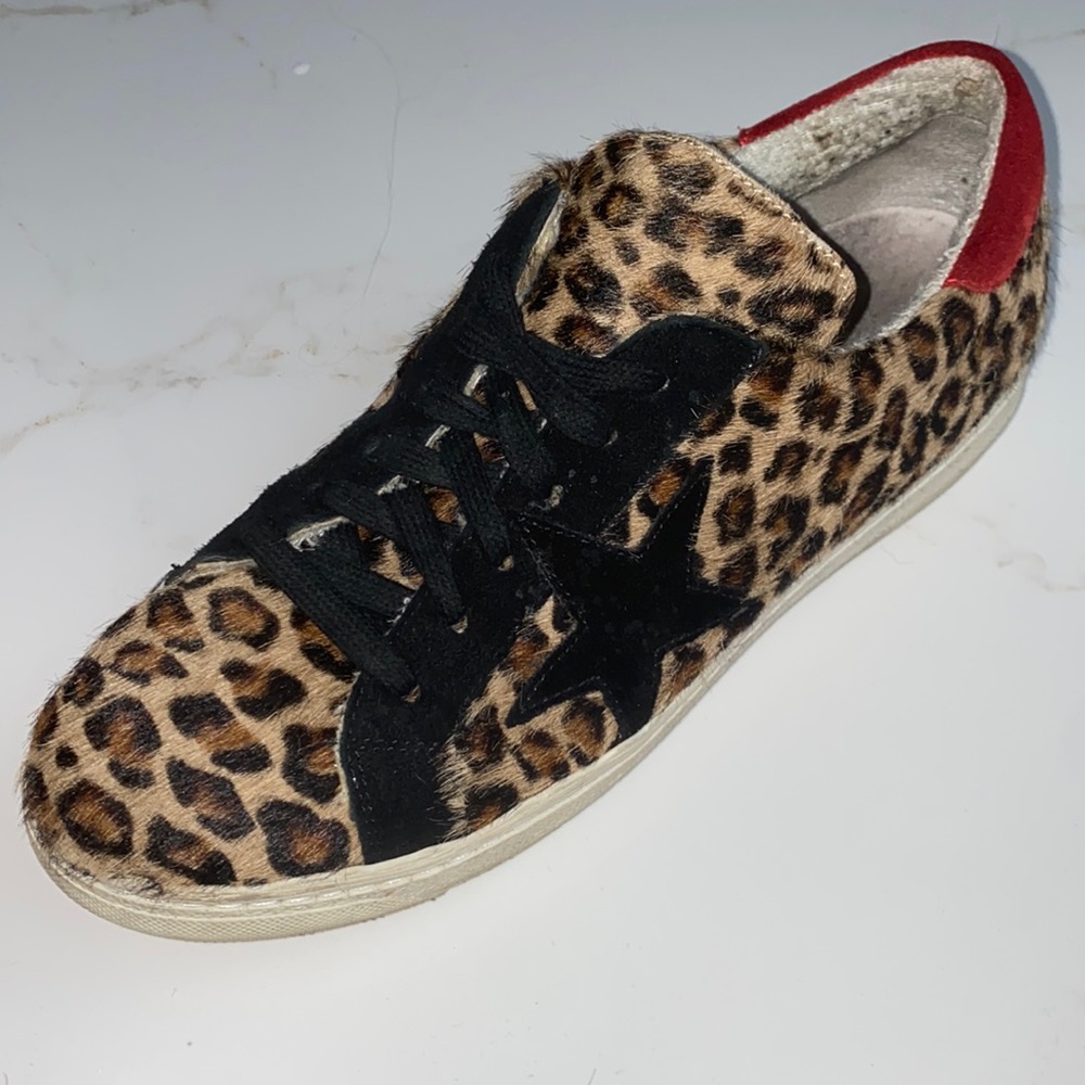 The Shoe Box leopard star sneakers